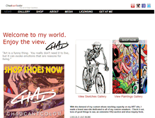 Tablet Screenshot of chadcantcolor.com